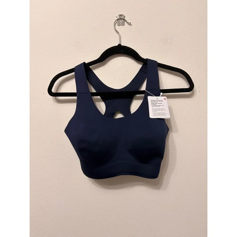 NWT Lululemon Go Further Bra w/ Support Sz S $98 MSRP True Navy